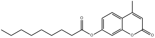 ノナン酸4-メチル-2-オキソ-2H-1-ベンゾピラン-7-イル 化学構造式