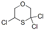 3,3,5-Trichloro-1,4-oxathiane 结构式