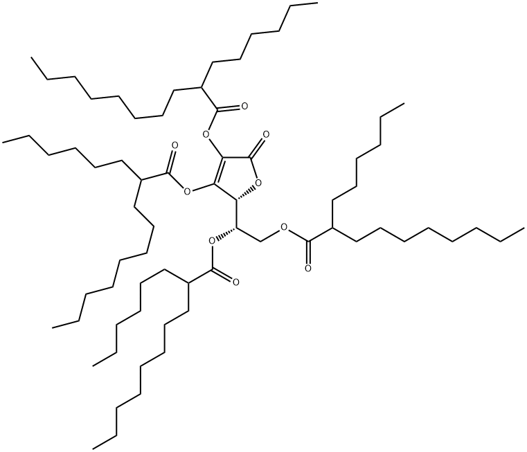 抗坏血酸四异棕榈酸酯, 183476-82-6, 结构式