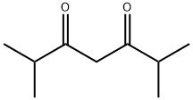 2,6-ジメチル-3,5-ヘプタンジオン 化学構造式