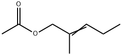 酢酸2-メチル-2-ペンテン-1-イル 化学構造式