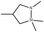 1,2,2,4-四甲基-1-氮-2-硅代环戊烷, 18387-19-4, 结构式