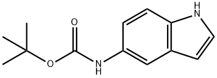 5-N-BOC-アミノ-1H-インドール 化学構造式