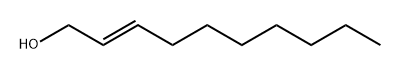 trans-2-デセン-1-オール 化学構造式