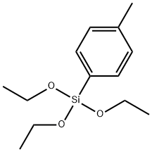 トリエトキシ(p-トリル)シラン 化学構造式