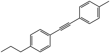 1-METHYL-4-[2-(4-N-PROPYLPHENYL)ETHYNYL]BENZENE Struktur