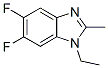 Benzimidazole, 1-ethyl-5,6-difluoro-2-methyl- (7CI,8CI) Struktur