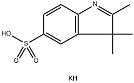2,3,3-三甲基吲哚-5-磺酸钾盐 结构式