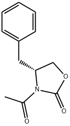 (4R)-3-アセチル-4-ベンジル-1,3-オキサゾリジン-2-オン 化学構造式