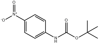 4-硝基苯基氨基甲酸叔丁酯 结构式