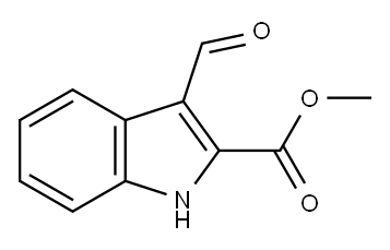 METHYL 3-FORMYL-1H-INDOLE-2-CARBOXYLATE Struktur