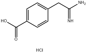 4-CARBAMIMIDOYLMETHYL-BENZOIC ACID HYDROCHLORIDE Structure