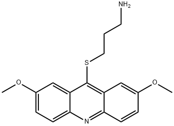 3-[(2,7-二甲氧基吖啶-9-基)硫基]丙胺, 184582-62-5, 结构式