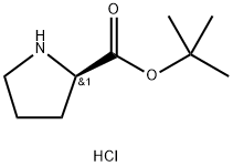 D -脯氨酸叔丁基酯盐酸盐 结构式