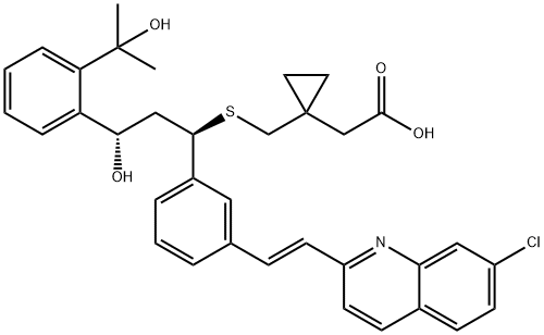 21(S)-羟基孟鲁司特 结构式