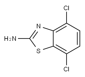 2-Benzothiazolamine,4,7-dichloro-(9CI) Struktur
