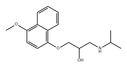 4-Methoxy Propranolol 结构式