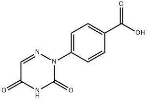 4-(3,5-dioxo-4,5-dihydro-1,2,4-triazin-2(3H)-yl)benzoic acid 结构式