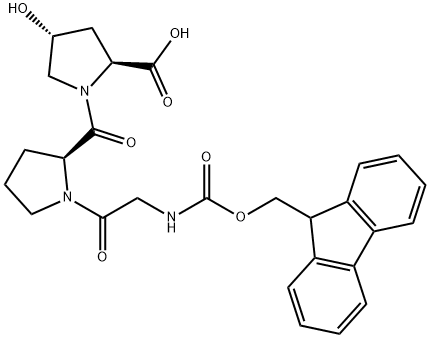 FMOC-GLY-PRO-HYP-OH, 185213-75-6, 结构式
