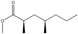[2R,4R,(-)]-2,4-Dimethylheptanoic acid methyl ester 结构式
