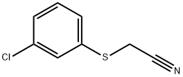 [(3-Chlorophenyl)thio]acetonitrile 结构式