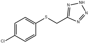 5-(4-氯苯基硫代)甲基四唑 结构式
