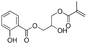 Salicylic acid 2-hydroxy-3-(methacryloyloxy)propyl ester Struktur
