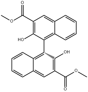 (R)-(+)-2,2`-二羟基-1,1`-联萘-3,3`-二羧酸二甲酯 结构式