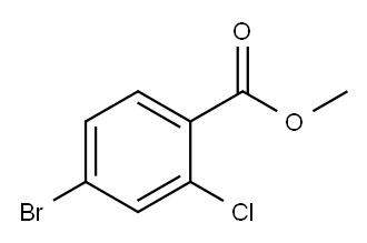 2-氯-4-溴苯甲酸甲酯, 185312-82-7, 结构式
