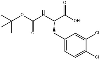 2-TERT-BUTOXYCARBONYLAMINO-3-(3,4-DICHLORO-PHENYL)-PROPIONIC ACID Struktur
