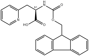 FMOC-D-2-ピリジルアラニン 化学構造式