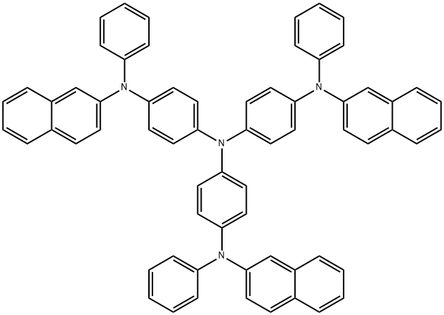 4,4',4''-Tris[2-naphthyl(phenyl)amino]triphenylamine 结构式