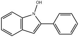 1-ヒドロキシ-2-フェニル-1H-インドール 化学構造式