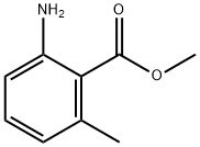 2-氨基-6-甲基苯甲酸甲酯 结构式