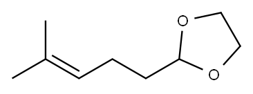 1,3-Dioxolane,  2-(4-methyl-3-pentenyl)-  (7CI,9CI) Structure