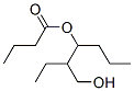 Butyric acid 1-propyl-2-(hydroxymethyl)butyl ester Structure