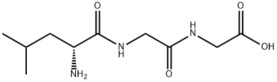 D-ロイシルグリシルグリシン 化学構造式