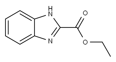 1H-ベンズイミダゾール-2-カルボン酸エチル 化学構造式