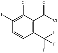 3-クロロ-2-フルオロ-6-(トリフルオロメチル)ベンゾイルクロリド 化学構造式