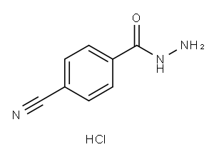 4-氰基苯肼盐酸盐 结构式