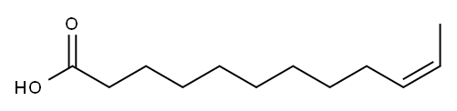(Z)-10-ドデセン酸 化学構造式