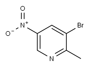 3-BROMO-2-METHYL-5-NITROPYRIDINE Structure