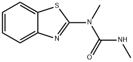N-(ベンゾチアゾール-2-イル)-N,N'-ジメチル尿素 化学構造式