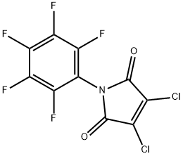 N-ペンタフルオロフェニルジクロロマレイミド 化学構造式
