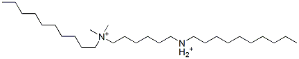 N,N'-bis(decyldimethyl)-1,6-hexanediammonium 结构式