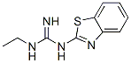 Guanidine, 1-(2-benzothiazolyl)-3-ethyl- (8CI) 结构式