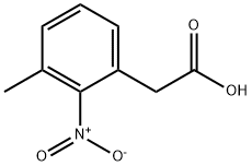 3-甲基-2-硝基苯乙酸, 18710-86-6, 结构式
