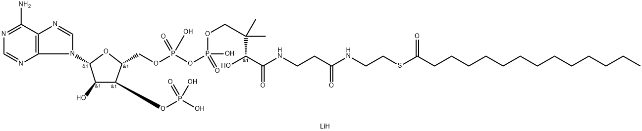 ミリストイルコエンザイムA リチウム塩 化学構造式