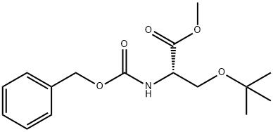 O-叔丁基 -N-苄氧羰基-L-丝氨酸甲酯 结构式