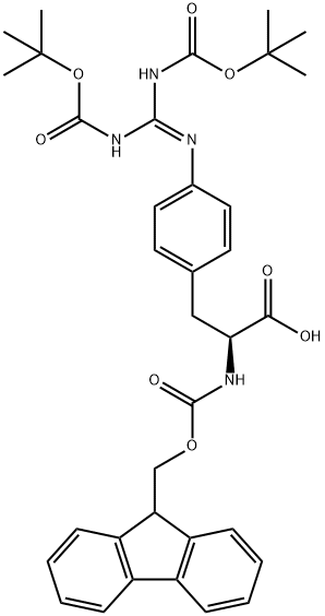 FMOC-L-PHE(4-GUANIDINO-BOC2)-OH Structure
